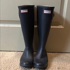 Hunter Dark Blue Waterproof Boots